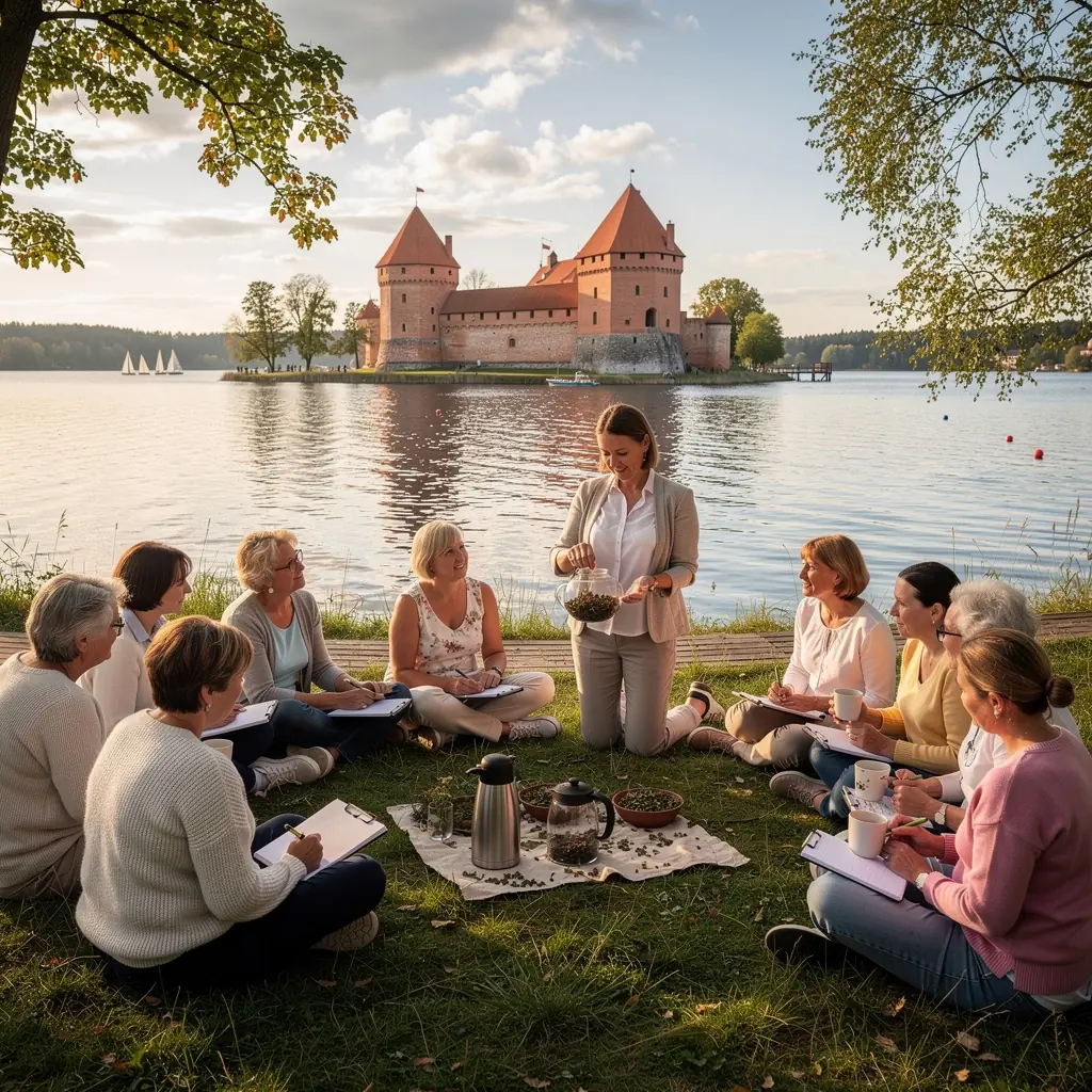 Tradicinė arbatos mišinio kompozicija, simbolizuojanti moterų gerovę.