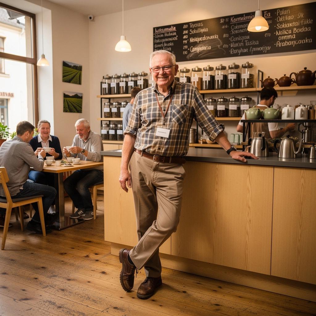 Tradicinis arbatos gaminimo procesas, rodomas su aviečių lapais ir vandeniu.